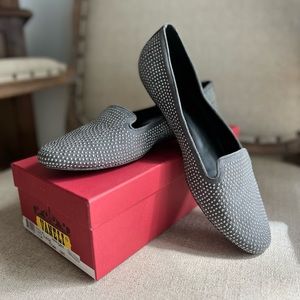 Vaneli Shilla Grey Suede Flat
